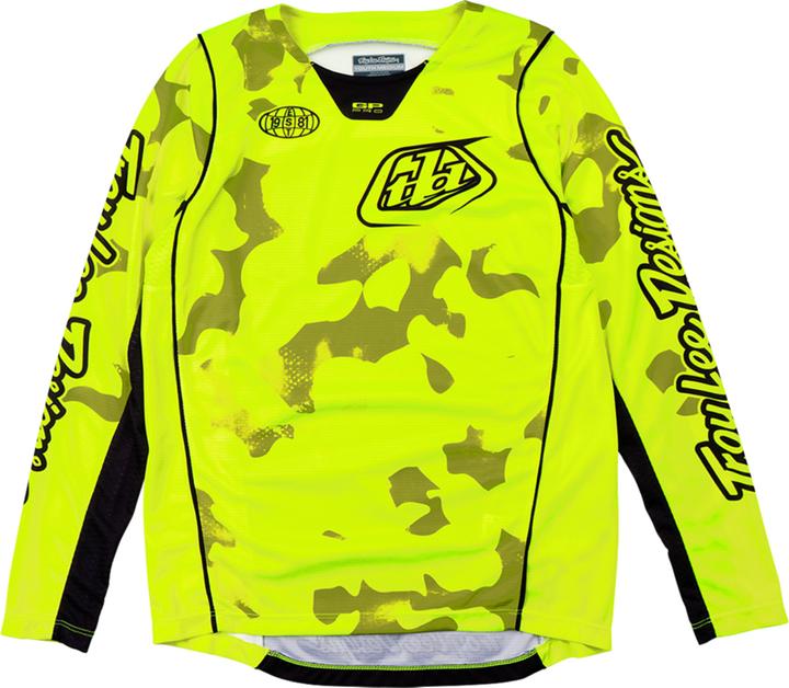 Image du produit Troy Lee Designs GP Pro Jersey, Blotted, flo yellow, youth M (M)