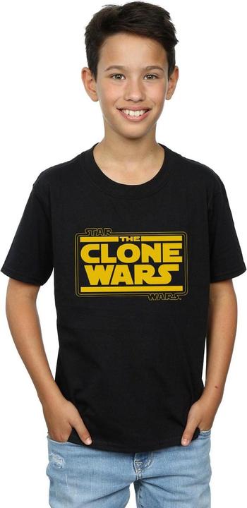Immagine prodotto Star Wars Clone Wars Logo Maglietta Ragazzi (152, 158)