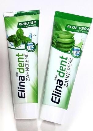 Elina med Sensitive Zahnpasta mit Fluorid oder fluoridfrei 100ml (100 ml)