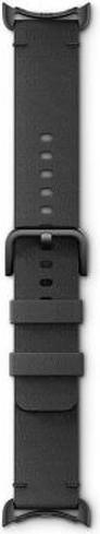 Actual product image Google Pixel watch Band - Obsidian Craft Leathe (Stainless steel, Italian leather)