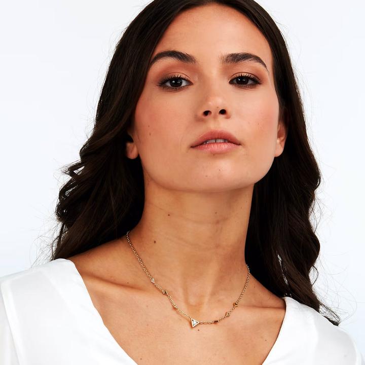 Produktbild Morellato Decent Gold Plated Necklace with Trilliant Crystals SAWY01 (Edelstahl, 40 - 45 cm)