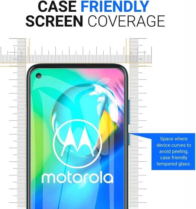 Immagine prodotto Screenguard Motorola Moto G8 Power Pellicola protettiva in vetro Custodia Design amichevole (1 Pezzo/i, Potenza del Motorola Moto G8)