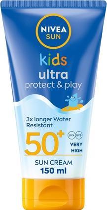 NIVEA Sun Kids Ultra Protect & Play SPF 50+ Lotion 150ml - Moisturising for Kids (Sonnenlotion, SPF 50+, 150 ml)