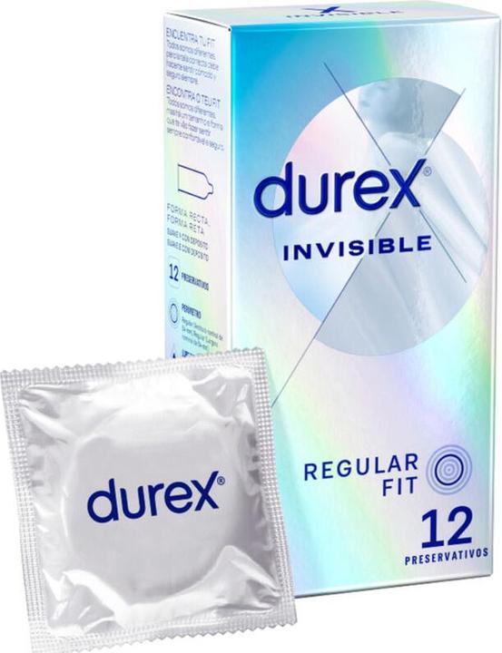 Actual product image Durex Invisible Extra Fine 12 Units (12 pcs.)