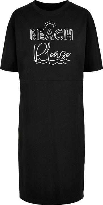 Merchcode Ladies Beach Please Oversized Slit Tee Dress - 118977