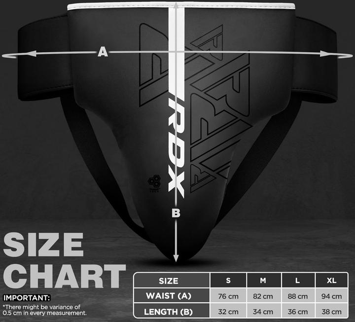 Actual product image Rdx Groin Guard Rex F6 Matte White-S (S)