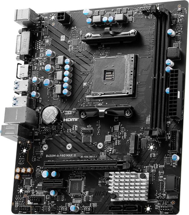 Image du produit MSI B450M-A PRO MAX II moederbord (AM4, AMD B450, mATX)