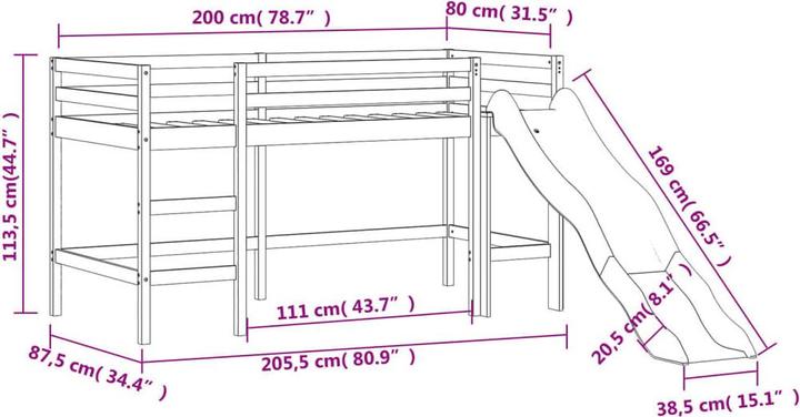 Produktbild VidaXL Idra (80 x 200 cm)