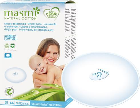 Actual product image Masmi Organic nursing pads (30 x)