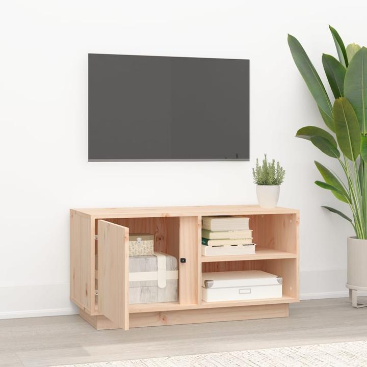 Image du produit VidaXL Armoire TV 80x35x40,5cm pin massif Lowboard meuble TV