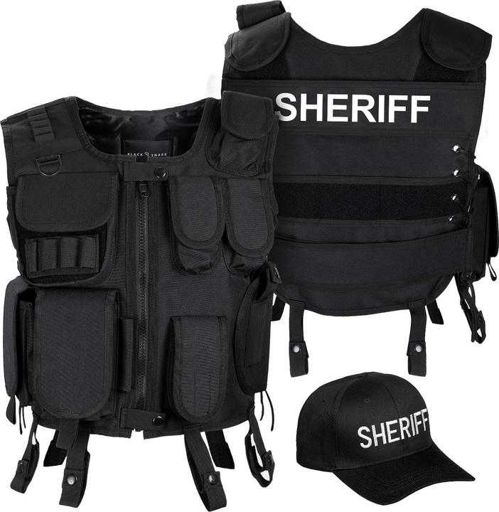 Image du produit Black Snake Costume avec gilet et casquette (L, XL)