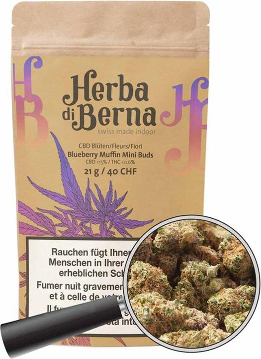 Herba di Berna Mini-budini ai mirtilli (21 g, Interno)