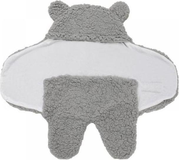 Produktbild JTI Kuscheliges Babytragetuch mit Ohren - grau - 0-3 Monate (0.65 m)