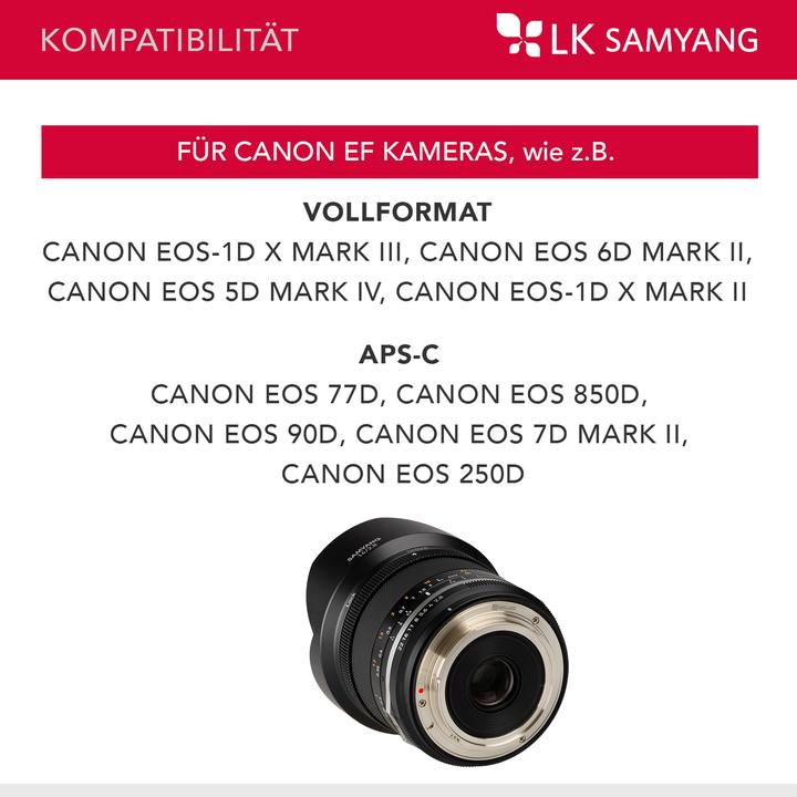 Produktbild Samyang 14mm f/2.8 MKII Canon EF (Canon EF, APS-C / DX)