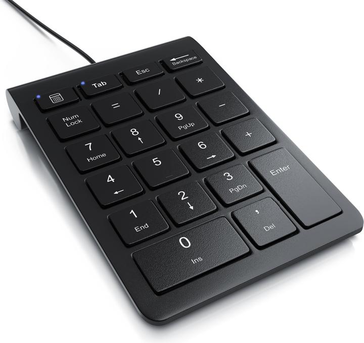 Produktbild Aplic Numpad 22 Tasten, USB Keypad kabelgebunden, Ziffernblock, Nummernblock Zusatztastatur, Kabel 1,50 m (DE, Kabelgebunden)
