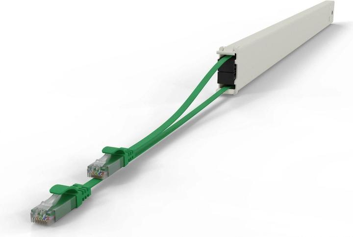 Produktbild PATCHBOX one / Cassette / 46RU / Cat 6A, UTP, 2.5 m, Grün (UTP, CAT6a, 2.50 m)