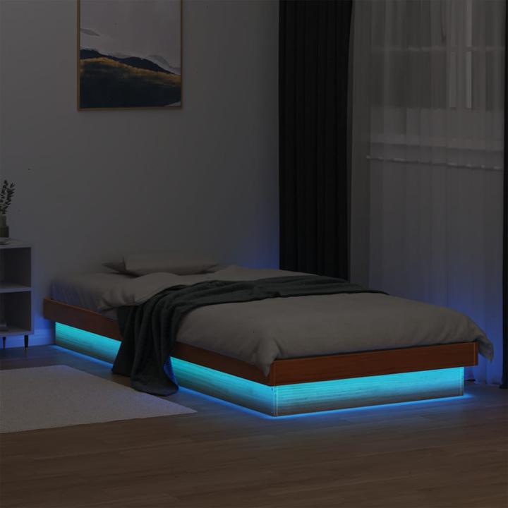 Immagine prodotto VidaXL Bett mit LED-Beleuchtung Kiefer (160 x 200 cm)