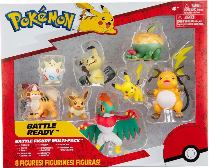 Image du produit Jazwares Pokemon Figurki Bitewne Seria 9, zestaw 8 szt.