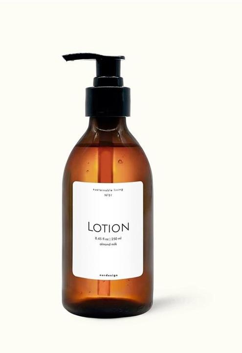 Nordesign Hände- und Körperlotion, Mandelmilch 250ml, Weisses Etikett (Seifenlotion, 250 ml)