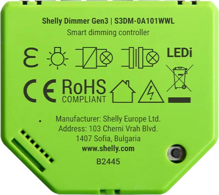 Produktbild Shelly Dimmer Gen3 (Dimmaktor)