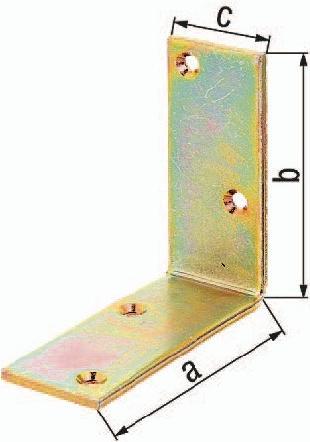 Produktbild Alberts Balkenwinkel 100 x 100 x 40 mm, galv. gelb verzinkt, 1 Stck (Balkenwinkel, 20 Stk.)