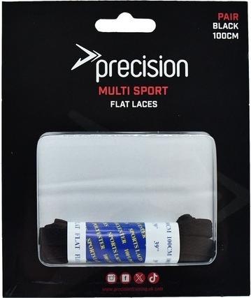 Immagine prodotto Precision Lacci per scarpe Lacci per tariffe flat Nero (100 cm)