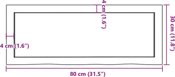 Image du produit VidaXL Emerald (80 x 6 x 30 cm)