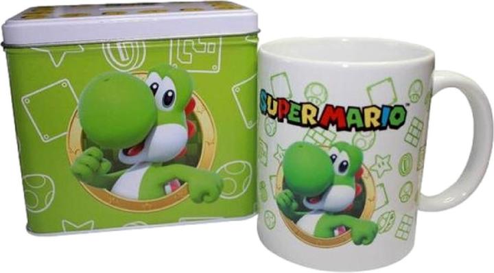 Actual product image Monogram NINTENDO - YOSHI - Tirelire en Métal 12 x 9 x 11cm + Mug