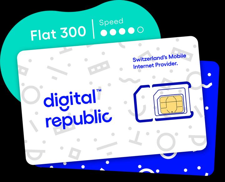 Image du produit Digital Republic Carte SIM Internet illimité pendant 365 jours - Haut débit (365 jours illimité 300 Mbit/s)