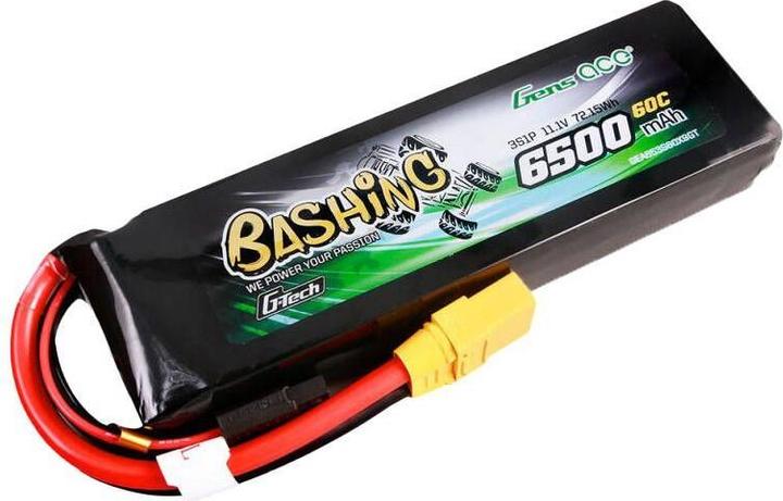 Actual product image Gens Ace G-Tech 6500mAh 11.1V 60C 3S1P Lipo Battery Pack with XT90-Bashing Series (11.10 V, 6500 mAh)