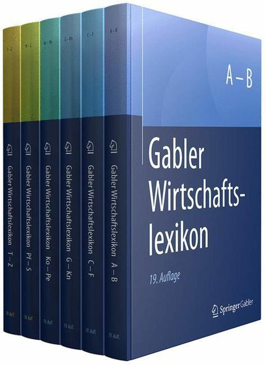 Actual product image Gabler Business Dictionary, 6 parts (German, Springer, Specialist media Wiesbaden, 2018)