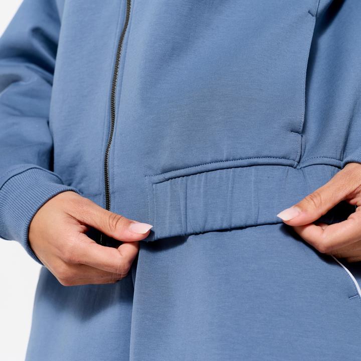 Immagine prodotto Domyos Bomberjacke mit Reissverschluss Damen blau mit weiss (XS)