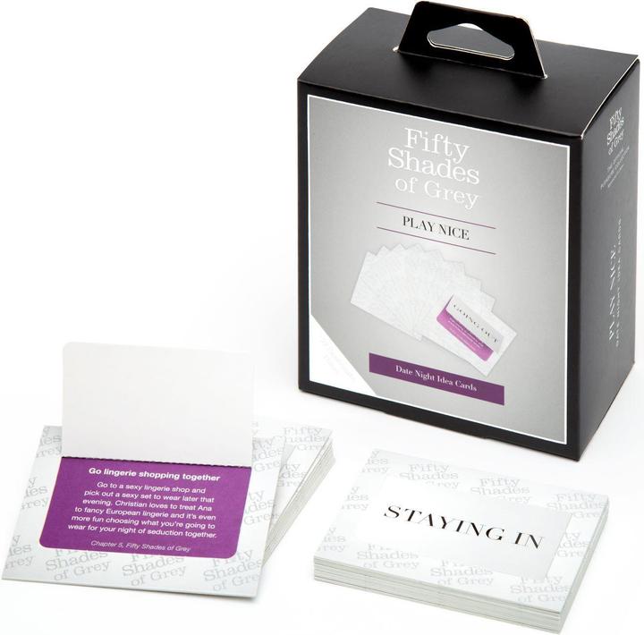 Actual product image Fifty Shades of Grey Play Nice Date Night Idea Cards (Other, German, English)