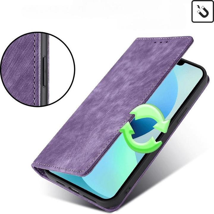 Produktbild Cover-Discount iPhone 15 Pro Max - Hülle mit RFID Blocker violett (Apple iPhone 15 Pro Max)