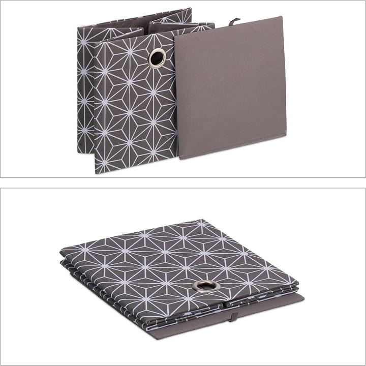 Produktbild Relaxdays 2x Aufbewahrungsbox (30 x 30 x 30.5 cm, 27 l)