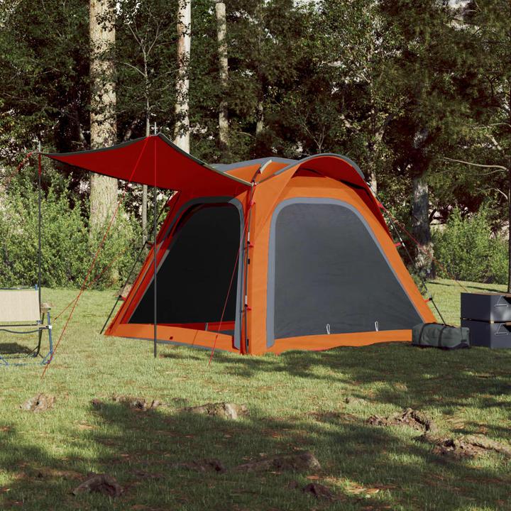 Immagine prodotto VidaXL Tenda da campeggio 4 persone & Arancione 185T Taffeta (Tenda a cupola, 5.90 kg, 4 persone)
