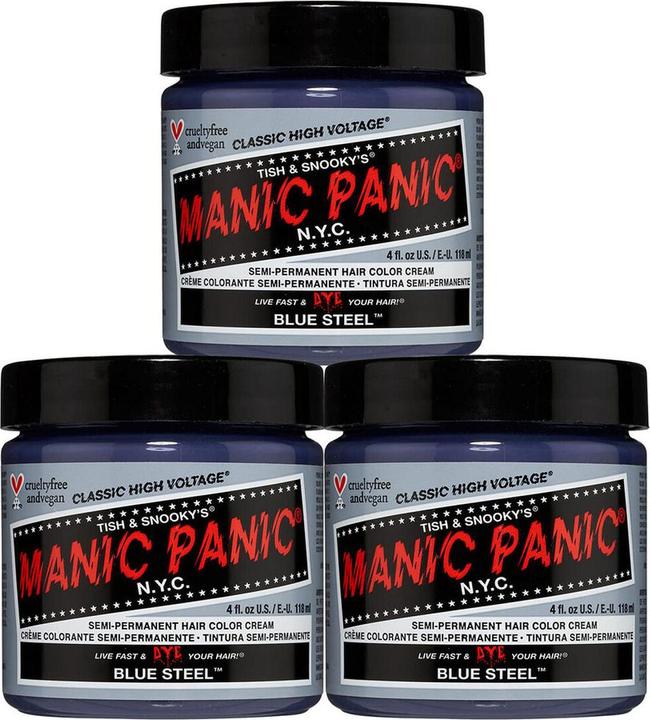 Actual product image Skybound High Voltage Classic Cream Formula Hair Dye Blue Steel (Blue steel)