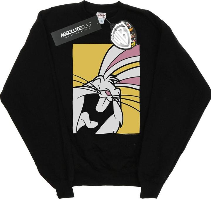 Actual product image Looney Tunes Mens Bugs Bunny Laughing Sweatshirt (M)