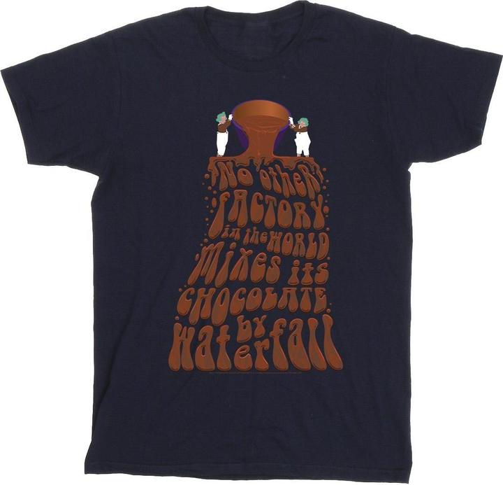 Actual product image Willy Wonka & the Chocolate Factory Girls Chocolate Waterfall Cotton T-Shirt (128)