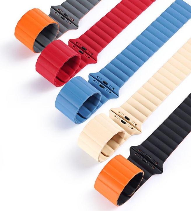 Image du produit Dux Ducis magnetic strap watch strap 7/6/5/4/3/2 (40 mm, 38 mm, 41 mm, Silicone, Apple Watch Series 2, Apple Watch Series 3, Apple Watch Series 1, Apple Watch Series 4, Apple Watch Series 5, Apple Watch Series 6, Apple Watch Series 7, Apple Watch Series 8, Apple Watch Series 9, Apple Watch SE)