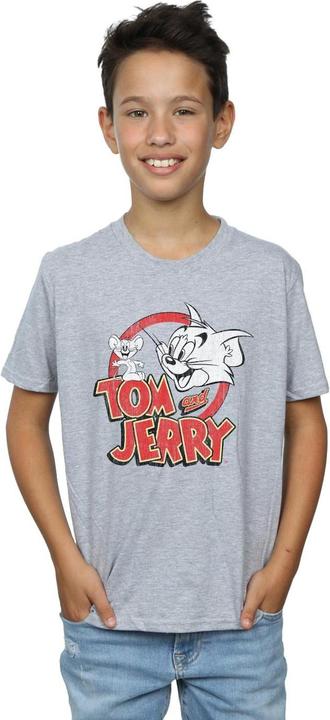 Actual product image Tom & Jerry Boys Distressed Logo T-Shirt (140, 146)