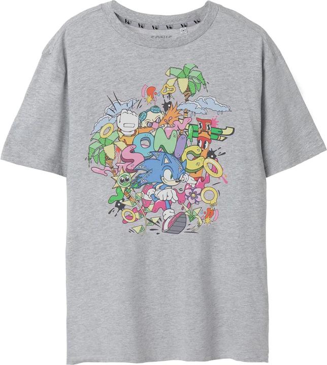 Actual product image Sonic The Hedgehog Mens Psychedelic T-Shirt (M)
