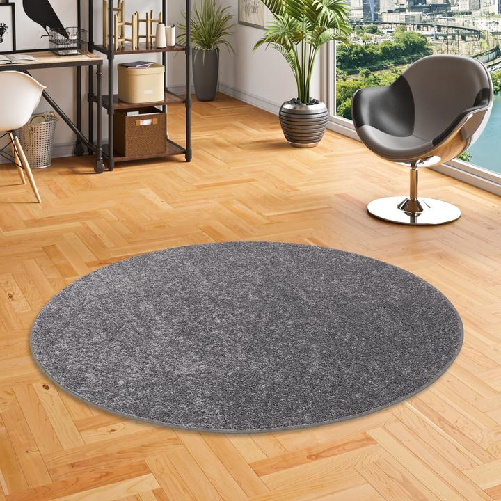 Produktbild Snapstyle Teppich Hochflor Shaggy Cottage Rund (200 x 200 cm)