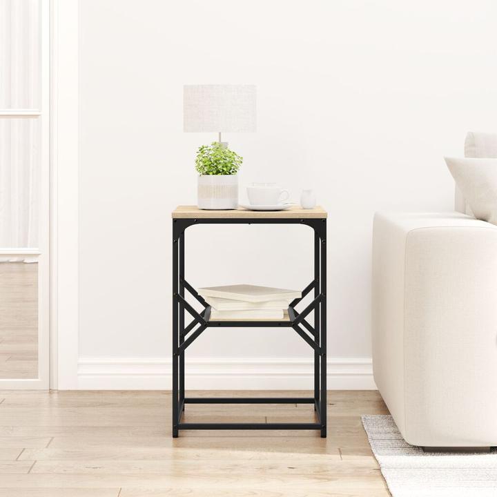 Produktbild VidaXL Beistelltisch Sonoma Eiche 41x40x60 cm aus Holzwerkstoff (41 x 40 x 60 cm)
