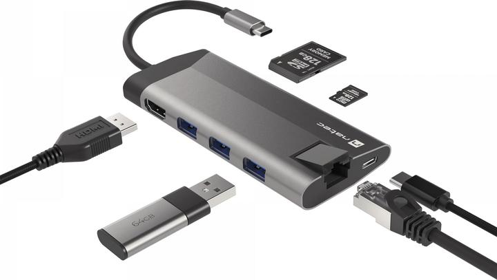 Actual product image Genesis NATEC multiport Fowler Plus USB-C (USB-C, 4 Ports)