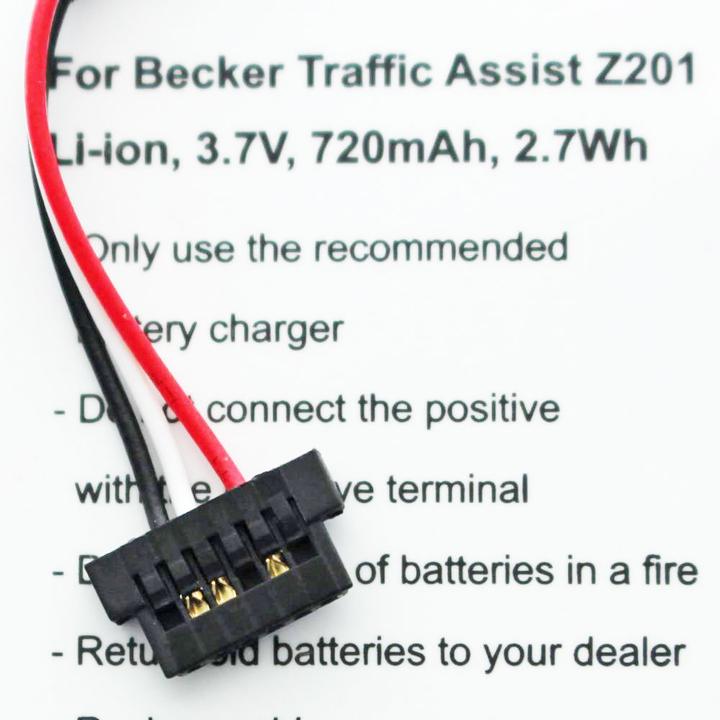 Actual product image Becker Traffic Assist Z201 battery, S30, 338937010150