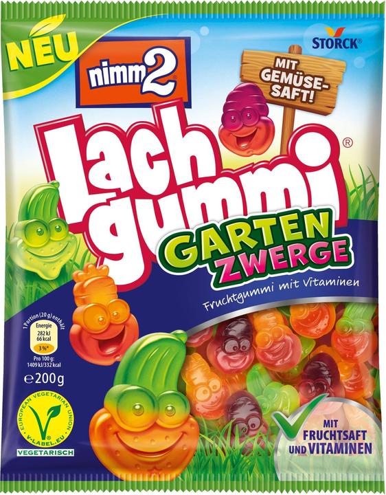 Immagine prodotto nimm2 Gumdrops Laughing Gum Garden Gnomi 200 g (1 pz., 200 g)