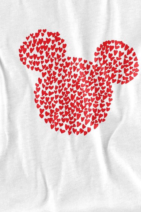 Immagine prodotto Disney Maglietta San Valentino Topolino Sagoma di Orecchie a Cuore Bambini (140)