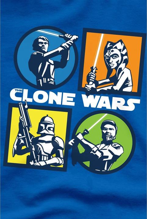 Actual product image Star Wars Mens Clone Wars Grid T-Shirt (L)