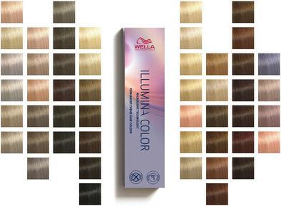 Actual product image Wella Illumina Colour - 7/75 medium blonde brown mahogany (7, 75 Blond brown mahogany)